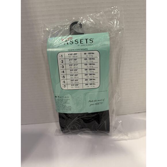 Assets by Sara Blakely Shaping Tights Womens 2 Wish Bone Textured Slimming Contr - Picture 2 of 3